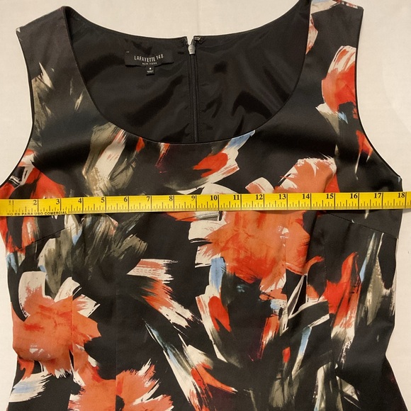 Lafayette 148 NY Rebecca Abstract Floral Sheath Dress size 8 Multicolor - Picture 5 of 12